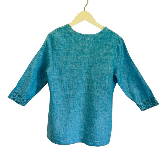 ⭐️ Tommy Bahama Sunset Linen Tunic - Picture 2 of 6